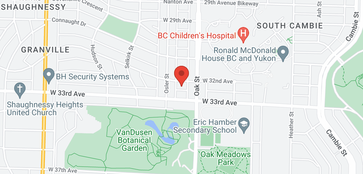 map of 1068 W 32ND AVENUE